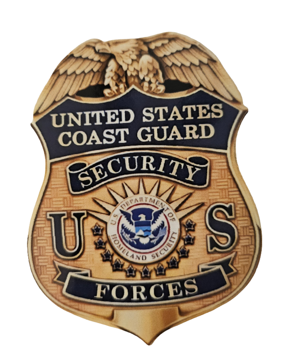 COAST GUARD Security Forces Badge Sticker 3"