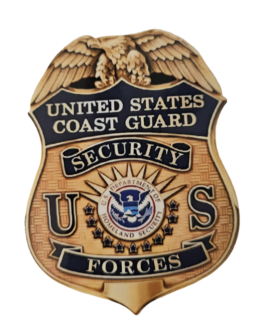 COAST GUARD Security Forces Badge Sticker 3"