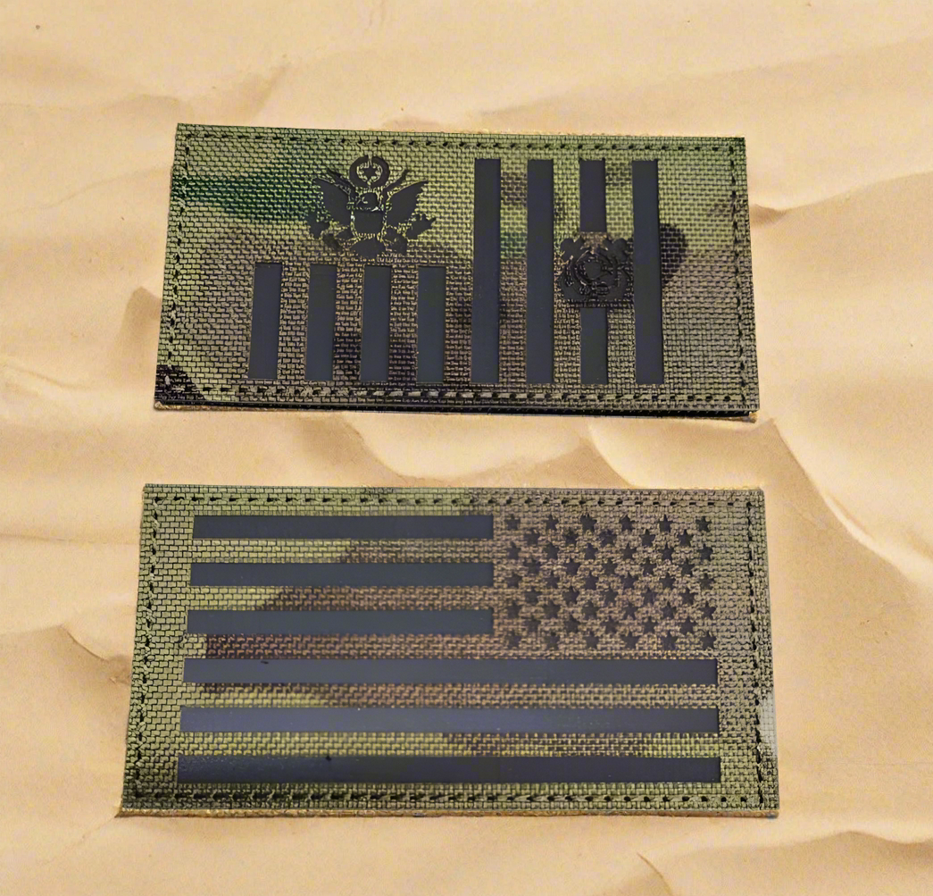 Multicam American Flag / CG Ensign (buy two sets get one free add 3 to your basket for this promo)
